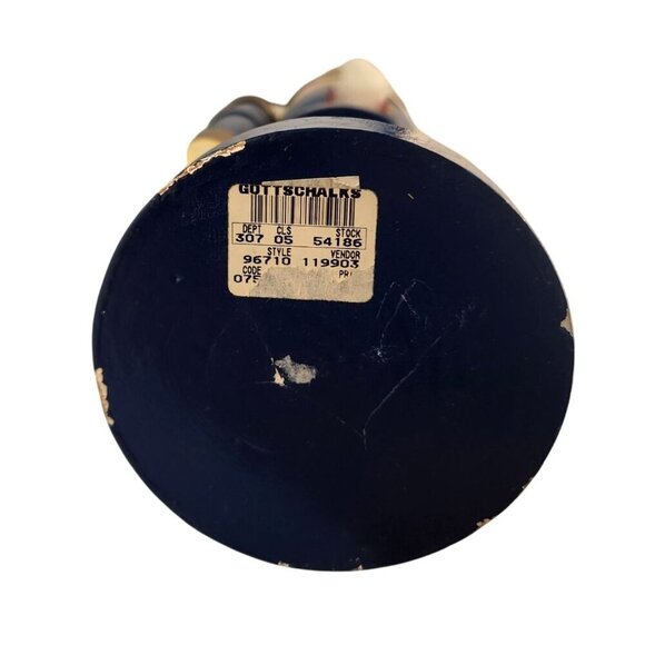 Gottschalks Wooden Blue & Gold Nutcracker King Figurine 20" Tall With Crown - Picture 5 of 13